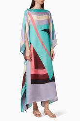 Modestt - Pastel Silk Crepe Kaftan